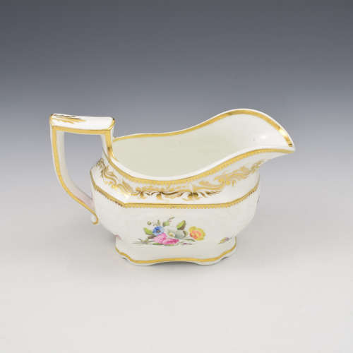 Spode Felspar Porcelain Moulded Cream Jug, Ex. Godden Pat. 3496 c.1821