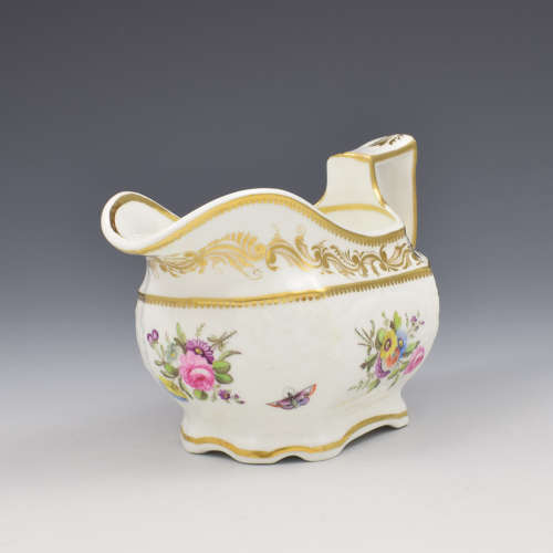 Spode Felspar Porcelain Moulded Cream Jug, Ex. Godden Pat. 3496 c.1821
