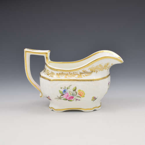 Spode Felspar Porcelain Moulded Cream Jug, Ex. Godden Pat. 3496 c.1821