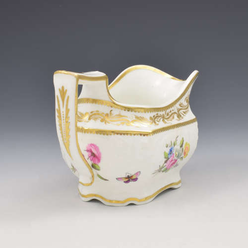 Spode Felspar Porcelain Moulded Cream Jug, Ex. Godden Pat. 3496 c.1821