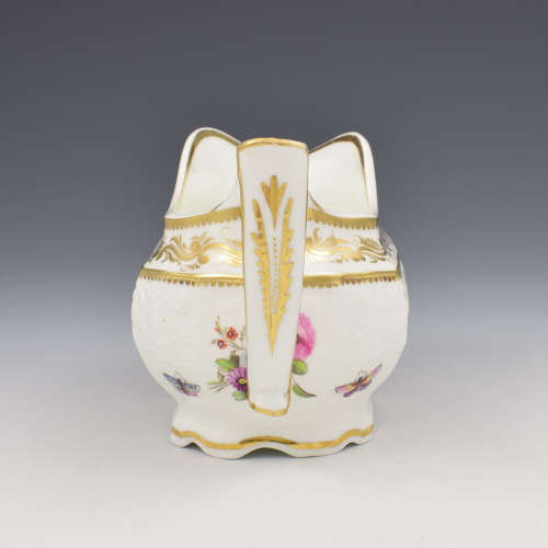 Spode Felspar Porcelain Moulded Cream Jug, Ex. Godden Pat. 3496 c.1821