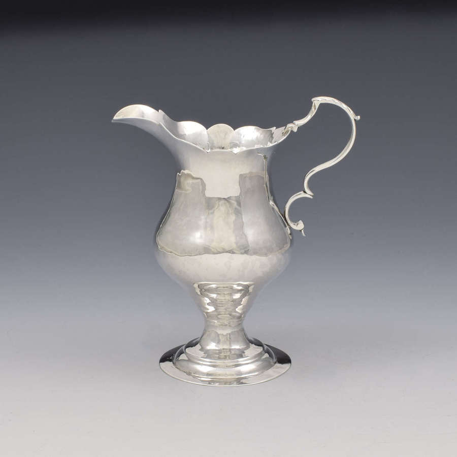 Fine Georgian Silver Pedestal Cream / Milk Jug John Lambe 1784