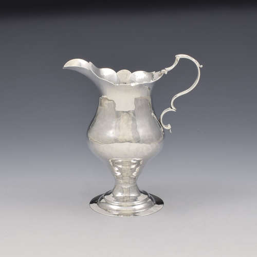 Fine Georgian Silver Pedestal Cream / Milk Jug John Lambe 1784