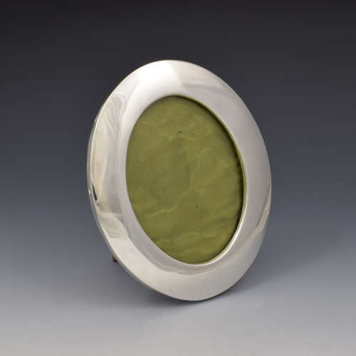 Edwardian Oval Silver Photo Photograph Frame