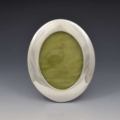 Edwardian Oval Silver Photo Photograph Frame
