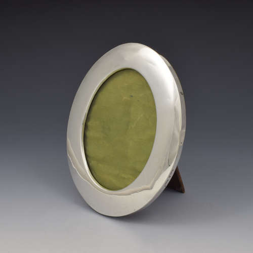 Edwardian Oval Silver Photo Photograph Frame