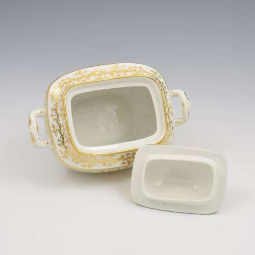 Fine Regency Spode Porcelain Sugar Box & Cover / Sucrier c.1815
