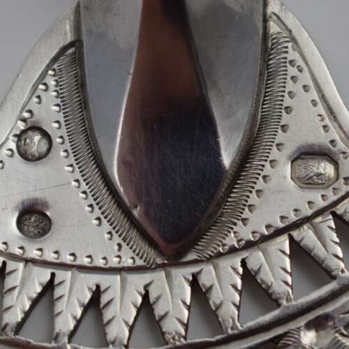 Fine 18th Century French Pierced 0.950 Silver Fish Slice Server Paris