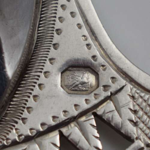 Fine 18th Century French Pierced 0.950 Silver Fish Slice Server Paris