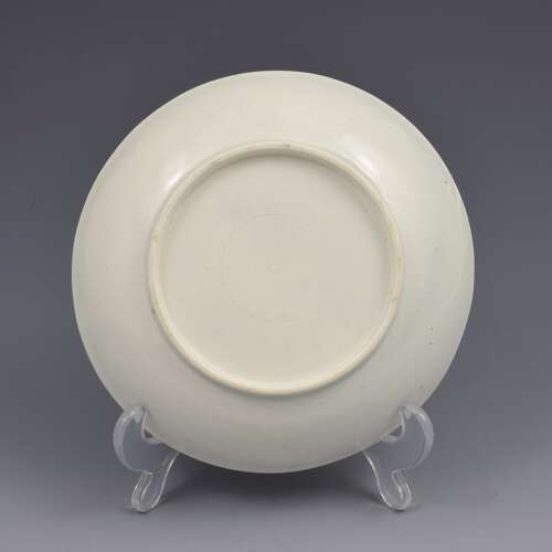 Caughley Porcelain Fruit & Wreath Pattern Saucer c.1775