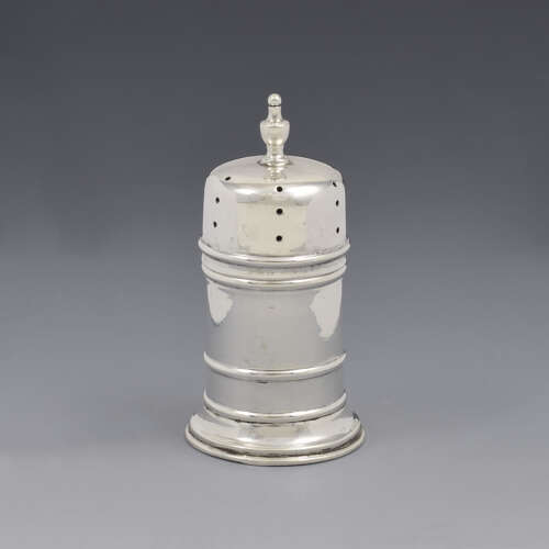 Victorian Novelty Miniature Silver Sugar Caster Pepper Pot / Pepperette 1896