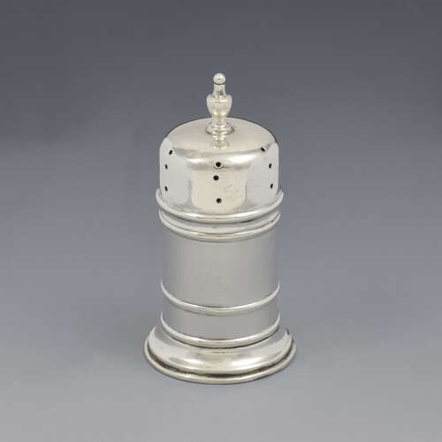 Victorian Novelty Miniature Silver Sugar Caster Pepper Pot / Pepperette 1896