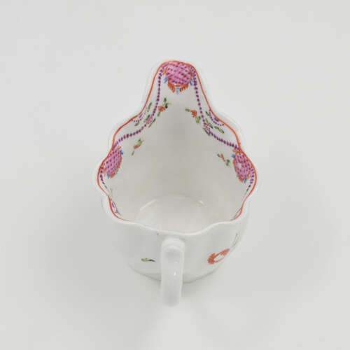 Rare Early Pre-1800 John Rose Coalport Porcelain Low Chelsea Ewer Cream Jug