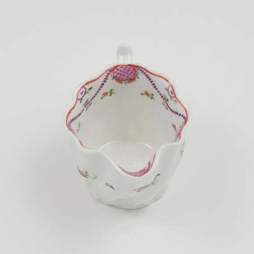 Rare Early Pre-1800 John Rose Coalport Porcelain Low Chelsea Ewer Cream Jug