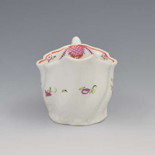 Rare Early Pre-1800 John Rose Coalport Porcelain Low Chelsea Ewer Cream Jug