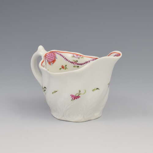 Rare Early Pre-1800 John Rose Coalport Porcelain Low Chelsea Ewer Cream Jug