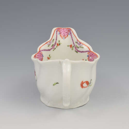 Rare Early Pre-1800 John Rose Coalport Porcelain Low Chelsea Ewer Cream Jug