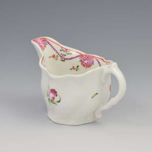 Rare Early Pre-1800 John Rose Coalport Porcelain Low Chelsea Ewer Cream Jug