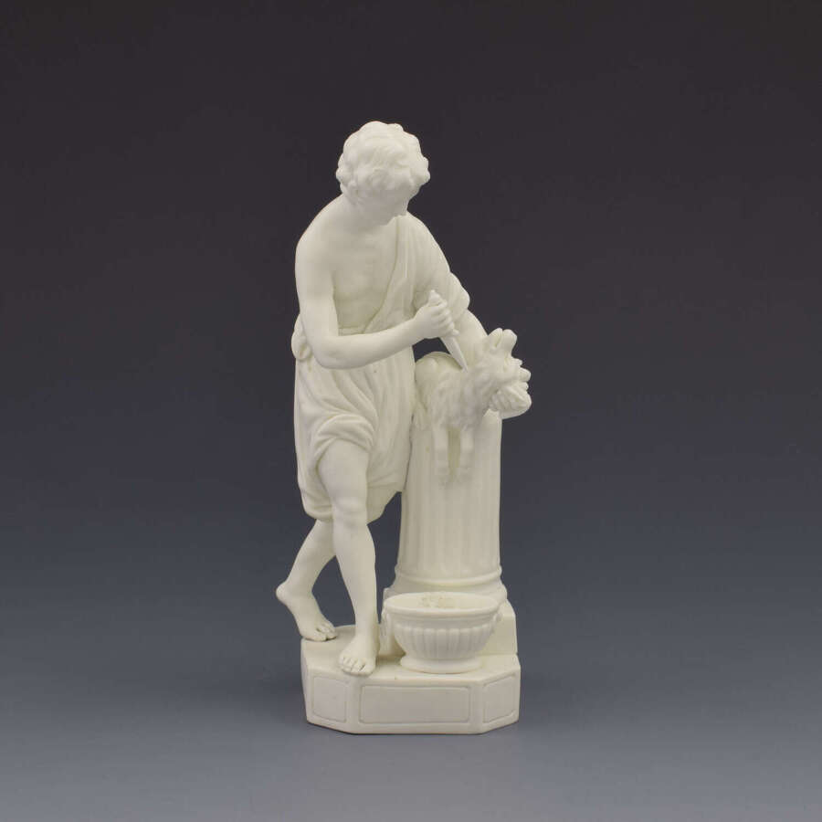 Rare Derby Bisque / Biscuit Porcelain Figure Of Sacrifice Model No. 14 c.1775