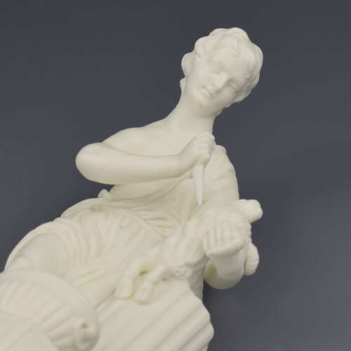 Rare Derby Bisque / Biscuit Porcelain Figure Of Sacrifice Model No. 14 c.1775