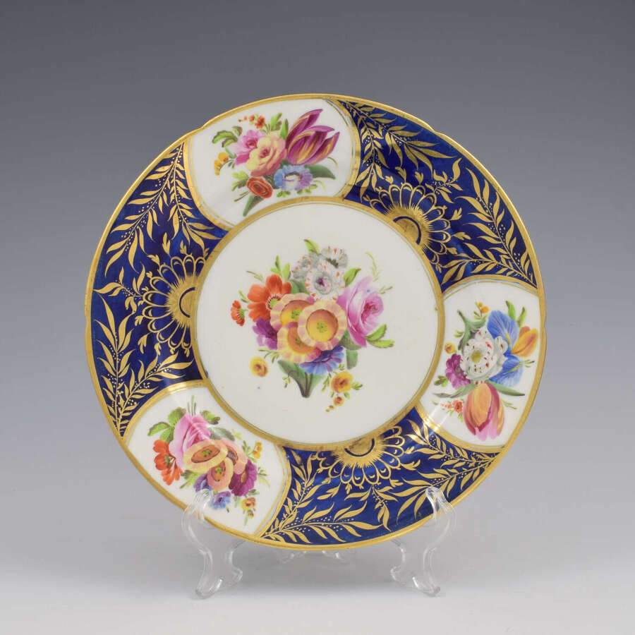 Stunning Georgian Coalport Porcelain Dessert Plate c.1805-1810