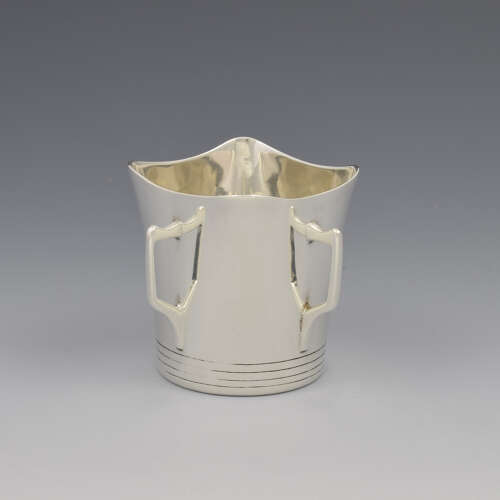 Small Edwardian Silver Mether Cup / Four Handled Tyg