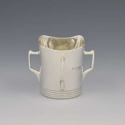 Small Edwardian Silver Mether Cup / Four Handled Tyg