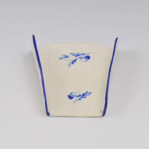 Rare Derby Porcelain Blue Floral Painted Asparagus Server c.1775