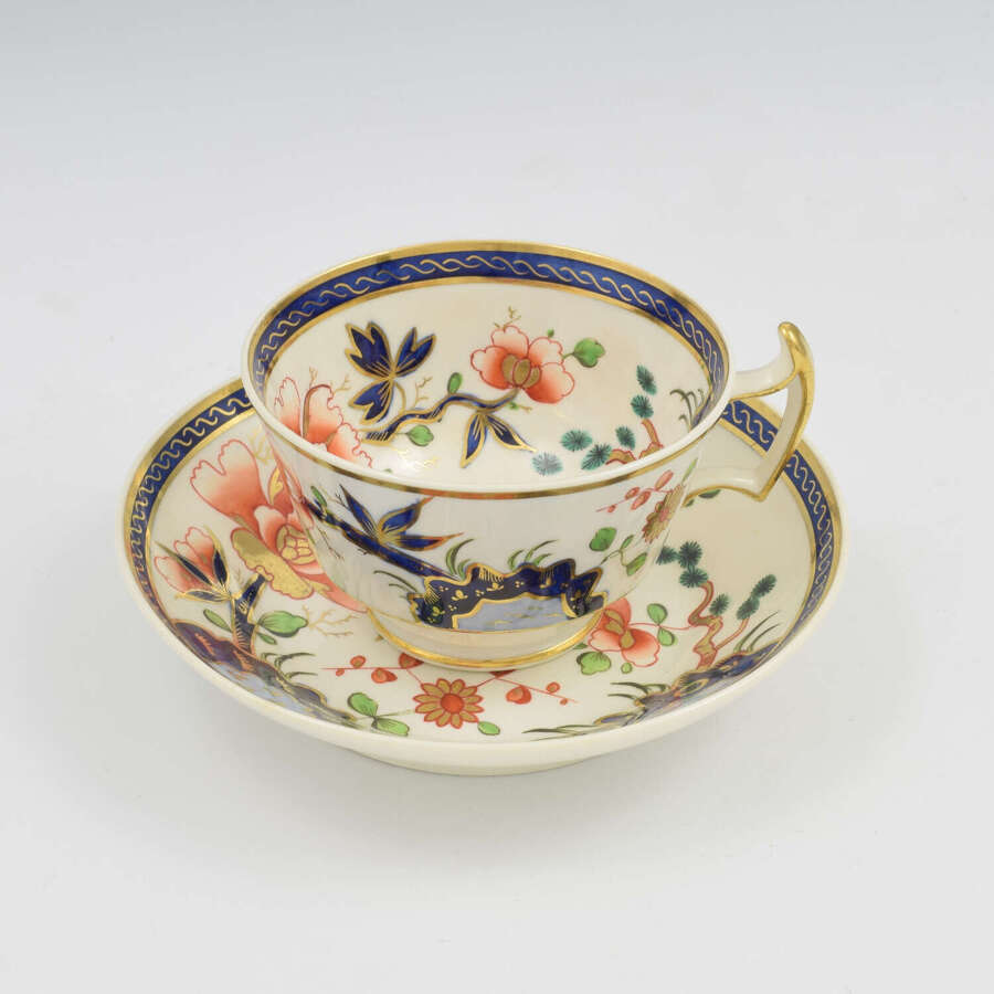 Stunning Regency Ridgway Porcelain Kakiemon / Imari Tea Cup & Saucer c.1820