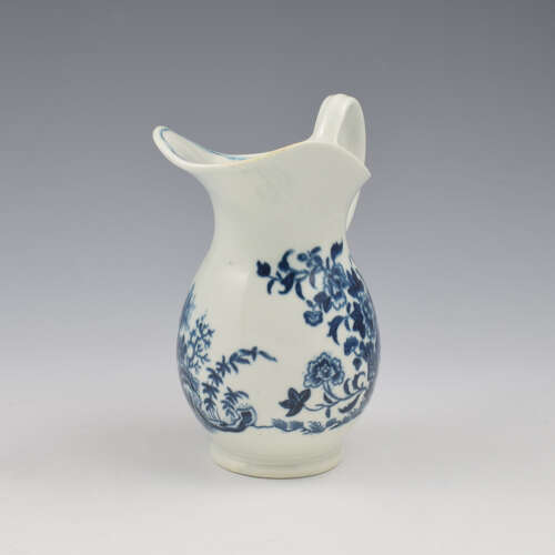 Rare Shape Dr Wall / First Period Worcester Porcelain Milk Jug / Water Ewer c.1770