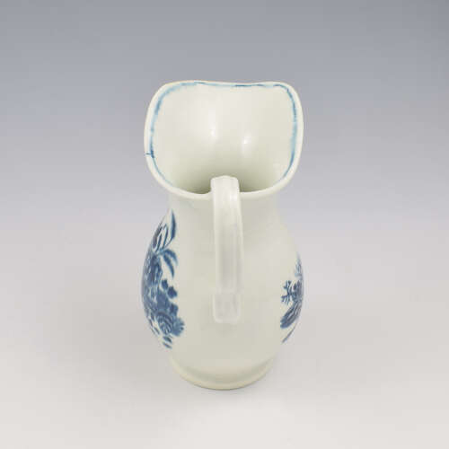 Rare Shape Dr Wall / First Period Worcester Porcelain Milk Jug / Water Ewer c.1770