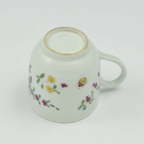 Pretty Liverpool Porcelain Coffee Cup Richard Chaffers c.1765
