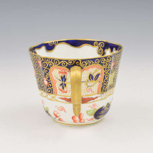 Stunning Edwardian Royal Crown Derby Porcelain Imari Coffee Cup & Saucer 4591