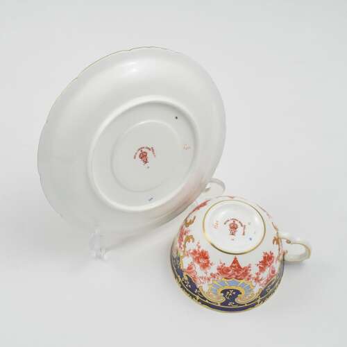 Antique Edwardian Royal Crown Derby Teacup & Saucer Patt. 5563
