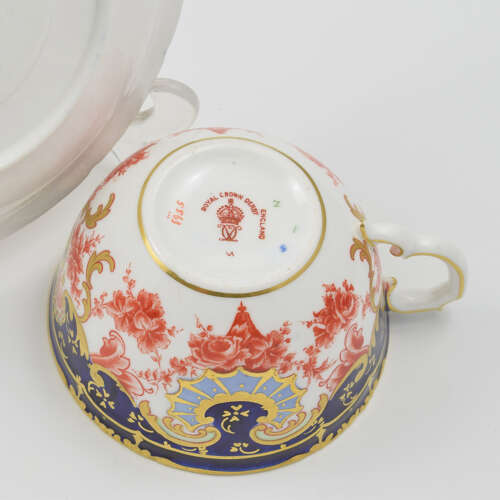Antique Edwardian Royal Crown Derby Teacup & Saucer Patt. 5563