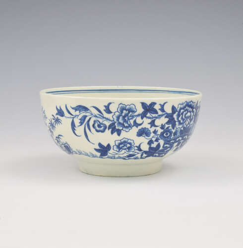 Fine Dr Wall / First Period Worcester Large Porcelain Fence Patt. Slop Bowl c.1775