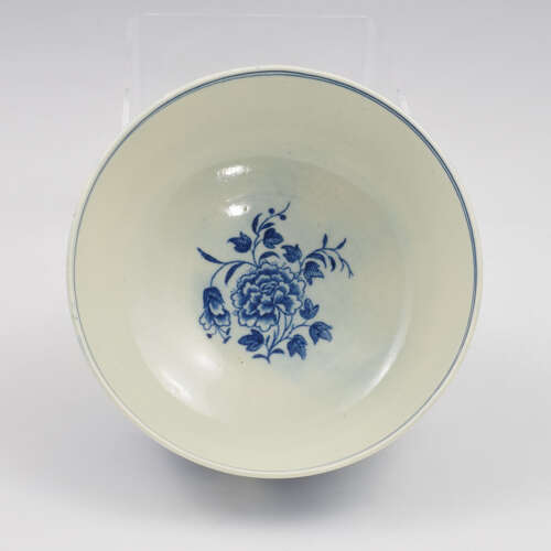Fine Dr Wall / First Period Worcester Large Porcelain Fence Patt. Slop Bowl c.1775