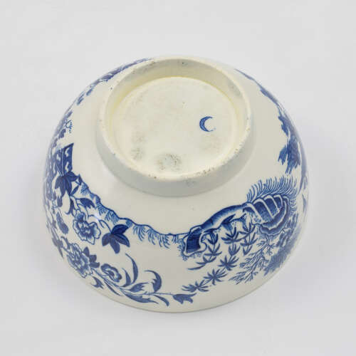 Fine Dr Wall / First Period Worcester Large Porcelain Fence Patt. Slop Bowl c.1775