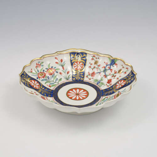 Rare Dr Wall First Period Worcester Porcelain Rich Queen's Shell Shaped Dessert Dish 1770