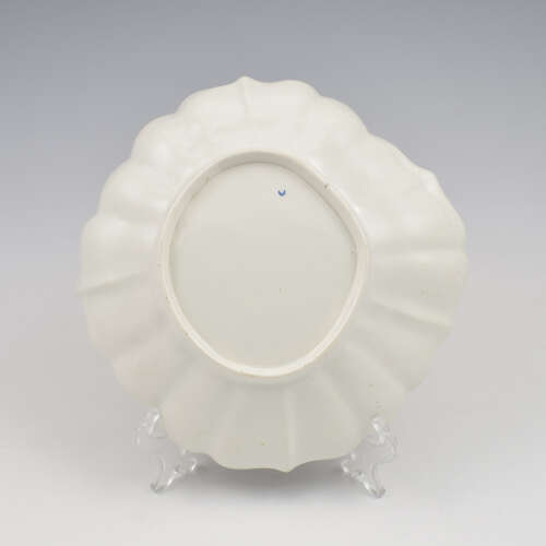 Rare Dr Wall First Period Worcester Porcelain Rich Queen's Shell Shaped Dessert Dish 1770